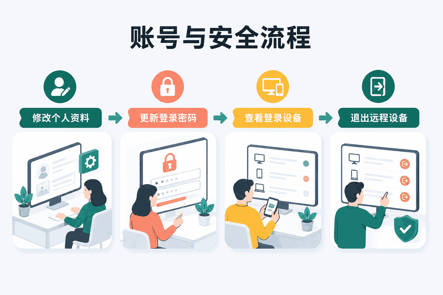 账号与安全中文操作流程图