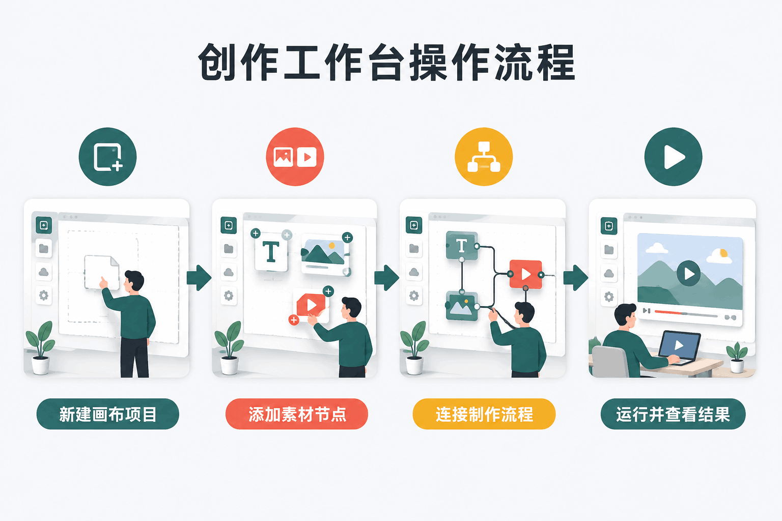 创作工作台中文操作流程图