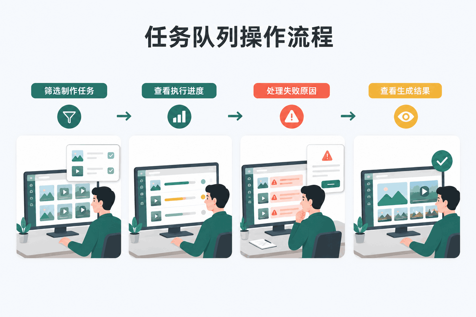 任务队列中文操作流程图