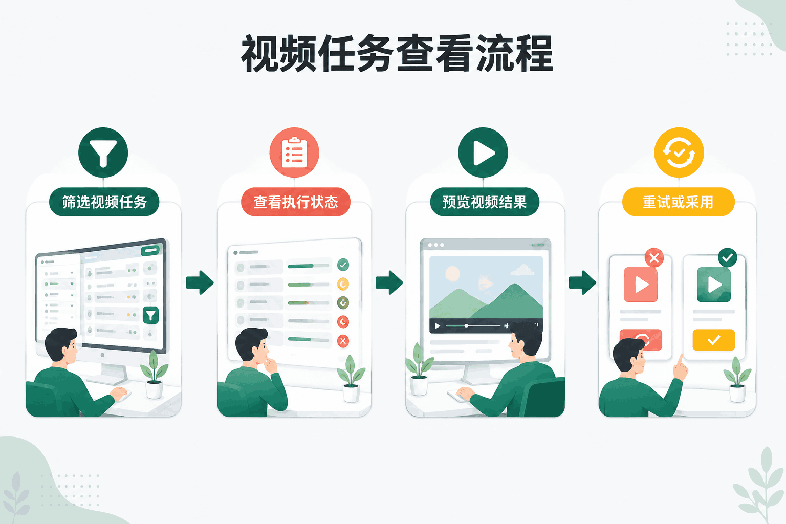 视频任务中文操作流程图